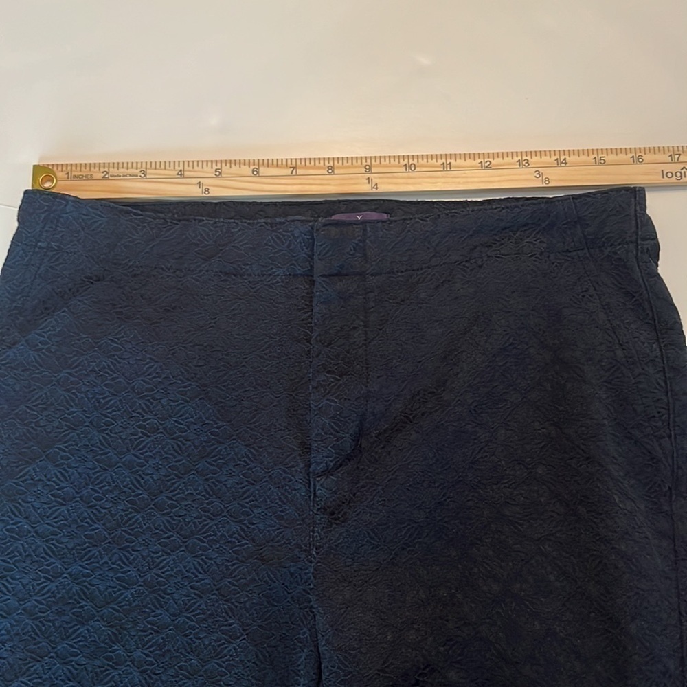 NYDJ Women's Cactus Flower Skimmer Pants Black Size 10 - Picture 3 of 12
